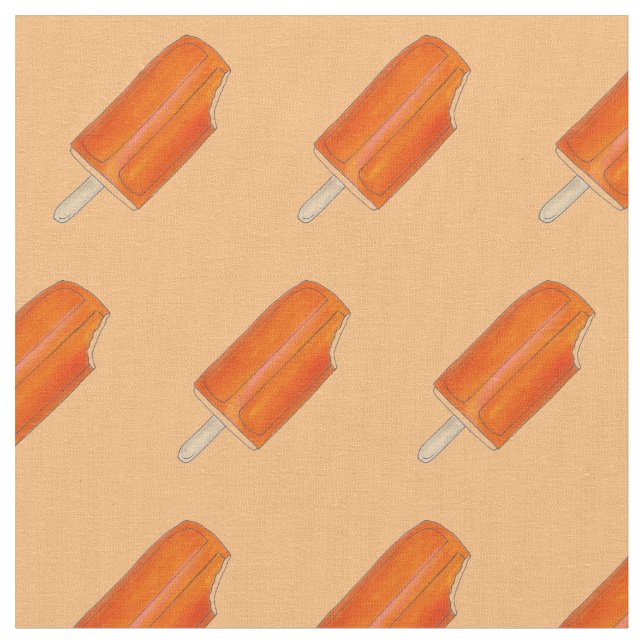 Creamsicle Orange Creme Ice Cream Popsicle Pop. Tyg (Närbild)