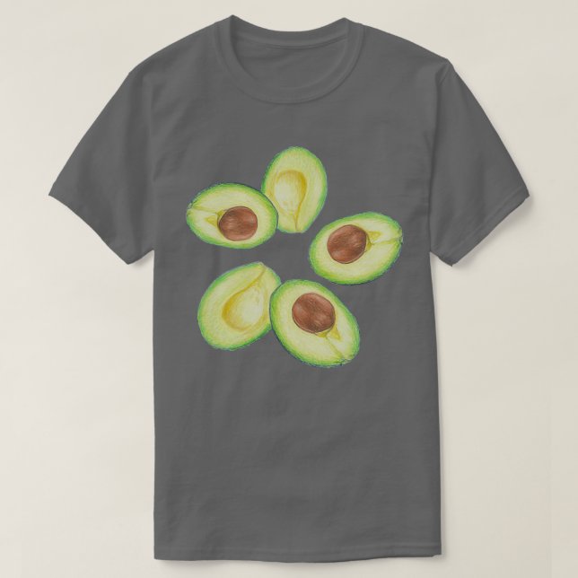 Creamy avocados avocado motif avocado-dekal t shirt (Design framsida)