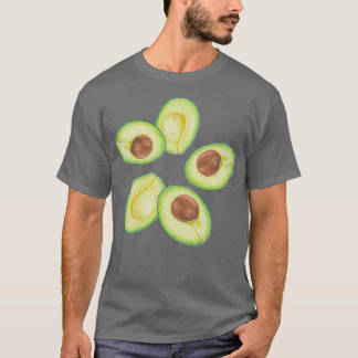 Creamy avocados avocado motif avocado-dekal t shirt