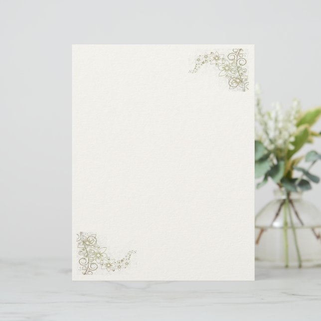 Creamy Beige Stationery (Stående Fram)