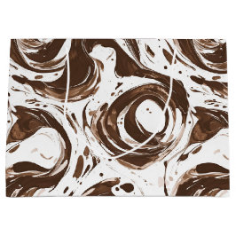 Creamy Brown Chocolate Swirls Birthday