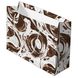 Creamy Brown Chocolate Swirls Birthday