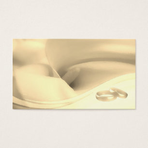 Creamy Calla Lily Bröllop Ringar favorittagg Visitkort
