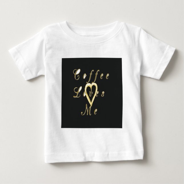 Creamy Coffee Älskare Design Tee Shirt (Framsida)