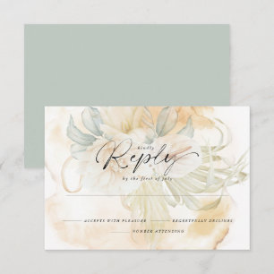 Creamy Goldenrod Gult Blommigt Reply OSA Kort