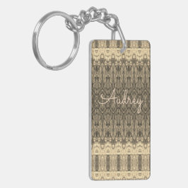 Creamy Grått Lacy Patterned