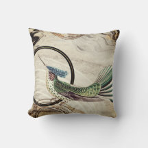 Creamy Ivory Artistic Abstrakt Hummingbird Design