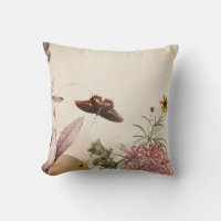 Creamy Ivory Nature Scene Cat's Klo Butterfly
