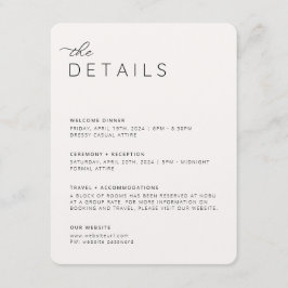 Creamy Neutrals Detaljer Införande Kort