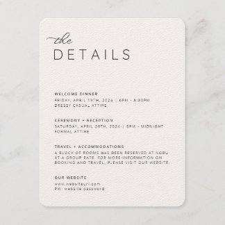 Creamy Neutrals Detaljer Införande Kort