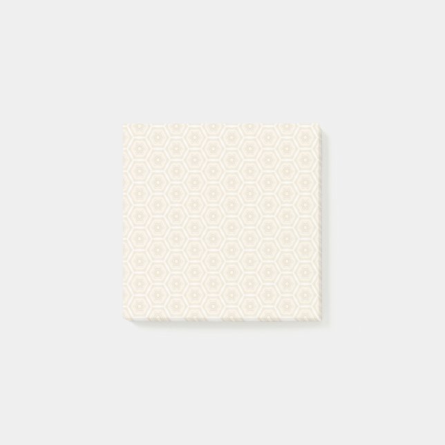 Creamy Peach Mönster Post-it® Notes, 3 tum x 3 tum Post-it Block (Framsida)