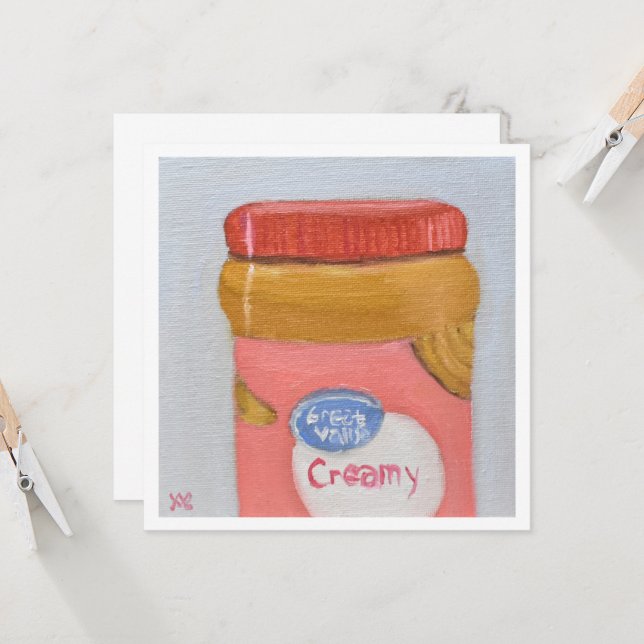 Creamy Peanut Butter Kort (Fram/Back In Situ)