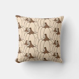 Creamy Pumpkin Patch Autumn Pillow Kudde