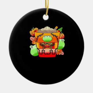 Creamy Pumpkin Spice Latte Season Julgransprydnad Keramik