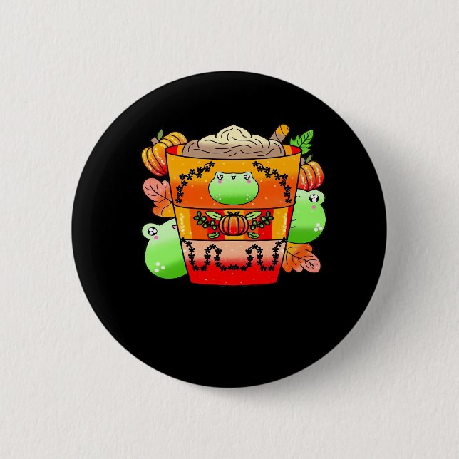 Creamy Pumpkin Spice Latte Season Knapp (Framsida)