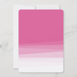 Creamy Rosa Ombre Watercolor Sweet sixteen Inbjudningar