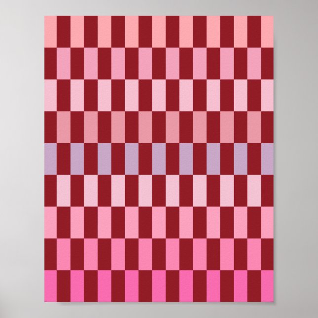 Creamy Rosa Rand 03 Cherry Poster (Framsidan)