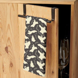 Creamy Spöken - Halloween mönster. Kökshandduk