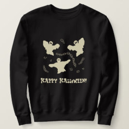 Creamy Spöken - Happy halloween! Lång Ärmad Tröja