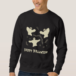Creamy Spöken - Happy halloween! Lång Ärmad Tröja