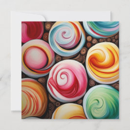 Creamy Swirls Julkort