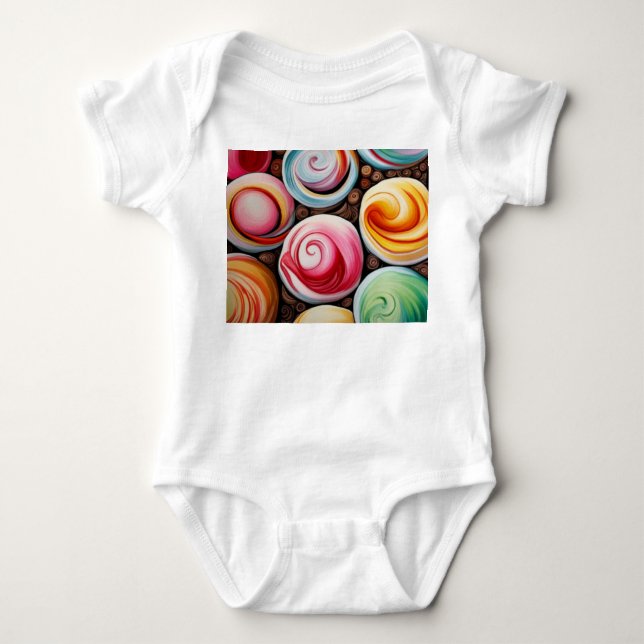 Creamy Swirls T Shirt (Framsida)