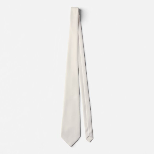 Creamy White Solid Färg Slips (Framsida)