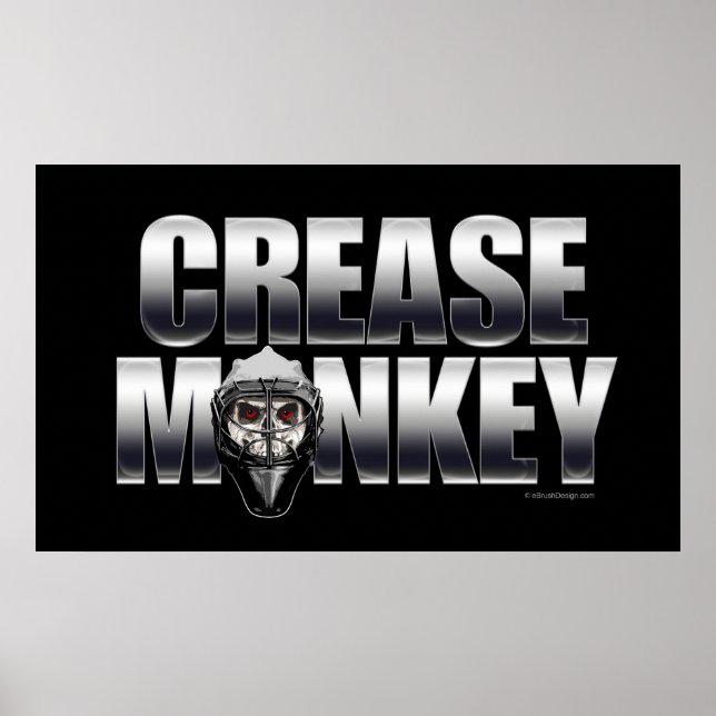 Crease Monkey (Hockey Goalie) Poster (Framsidan)