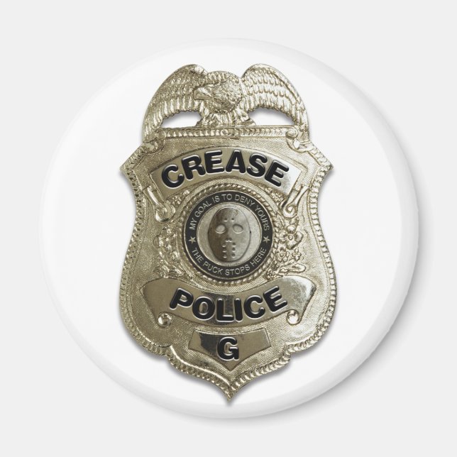 Crease Police (Hockey Goalie) Magnet (Framsidan)