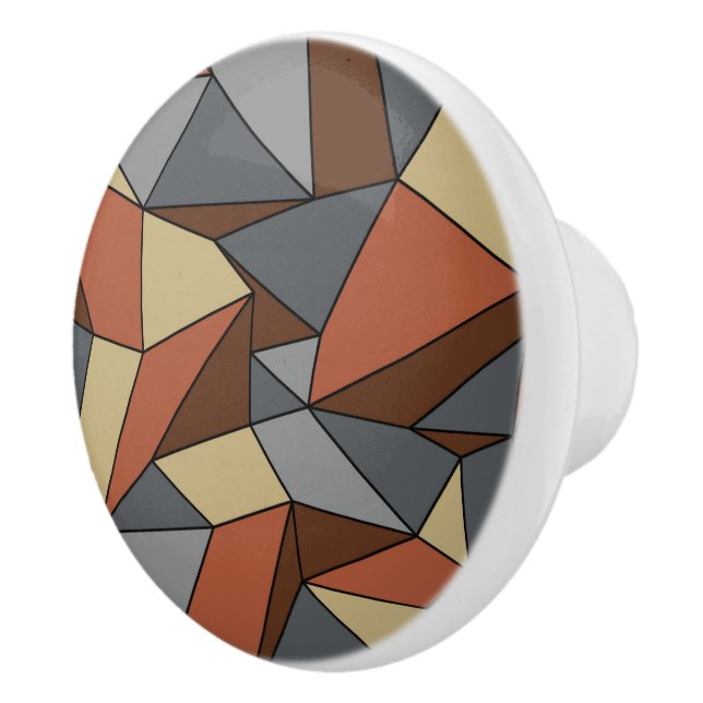 "Creases" Brown & Grått Knopp (Höger)