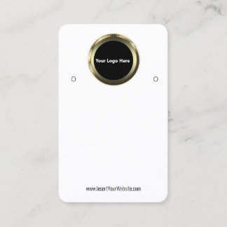 Creat Your Custom Logo Earring Display Card  Visitkort
