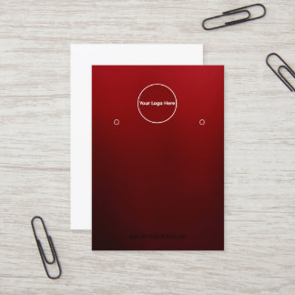 Creat Your Custom Logo Earring Display Card  Visitkort