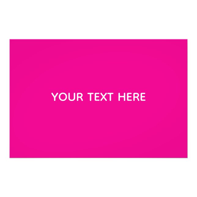 Creat Your Own Megenta Invitation Postcard Fototryck (Framsidan)