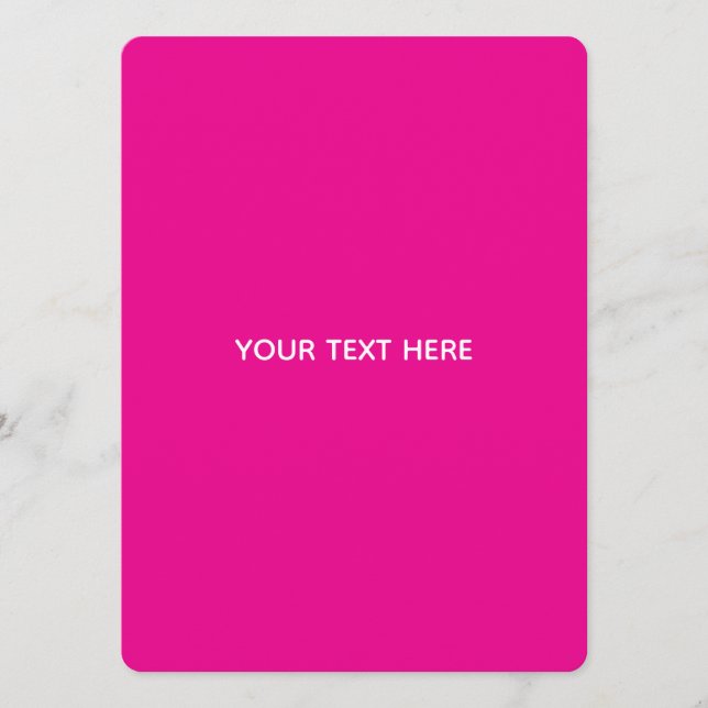 Creat Your Own Megenta Invitation Postcard Program (Framsida)