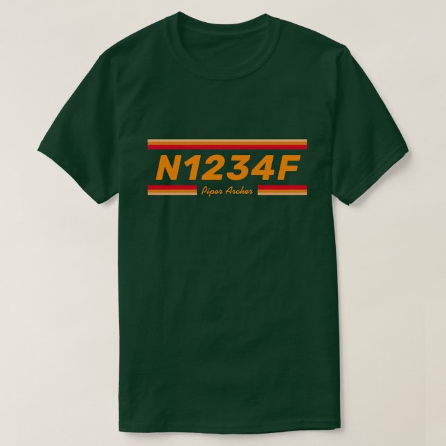 Create a Special Aircraft Number T-Shirt (Design framsida)