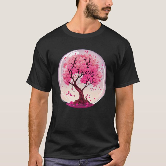 Create an Ambiance of Renewal with this Cherry Blo T Shirt (Framsida)