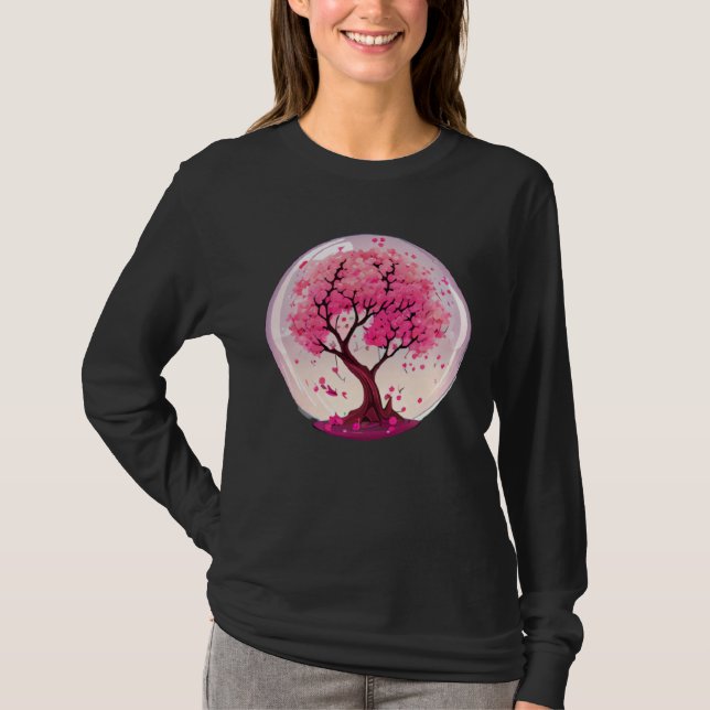 Create an Ambiance of Renewal with this Cherry Blo T Shirt (Framsida)