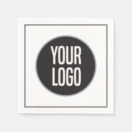Create Business Logo Paper Cocktail Napkin Pappersservett