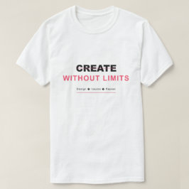 Create without limits design inspire repeat t shirt