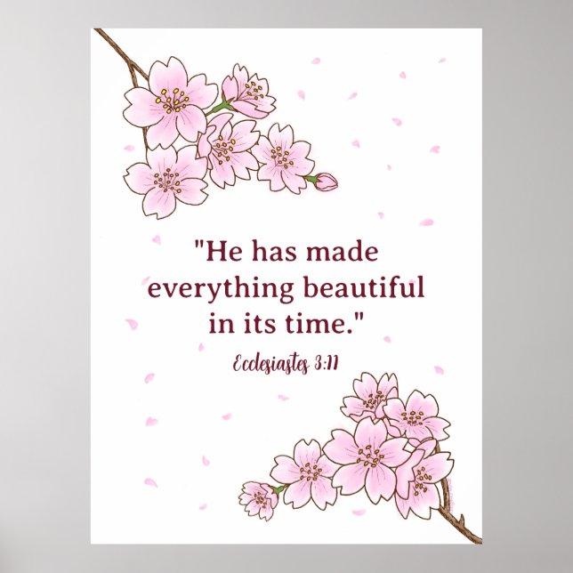 Create Your Desired Bible Art Floral Poster (Framsidan)