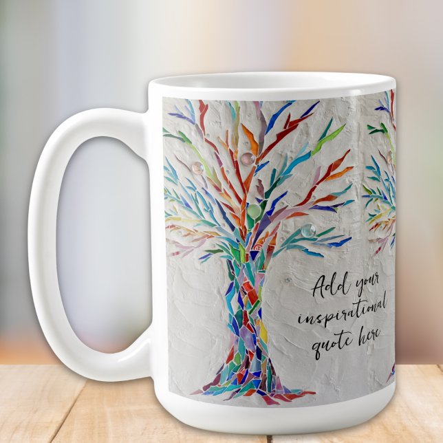 Create Your Inspirational Message Kaffemugg (Skapare uppladdad)