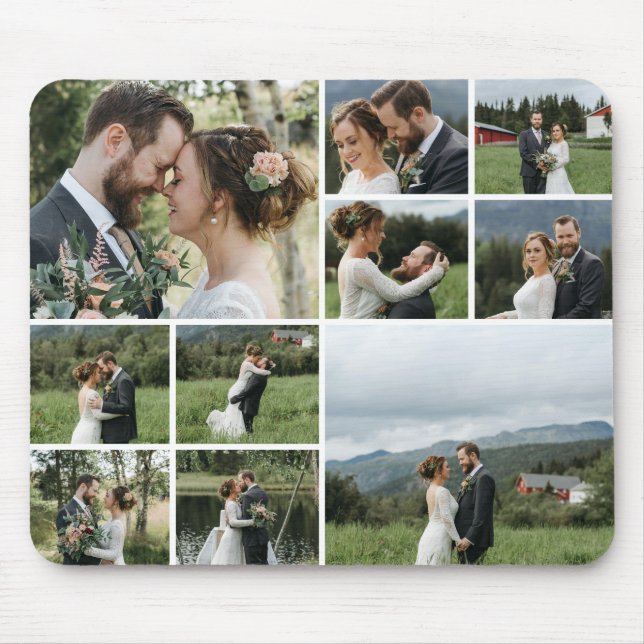 Create Your Own 10 Photo Collage Mousepad Musmatta (Framsidan)