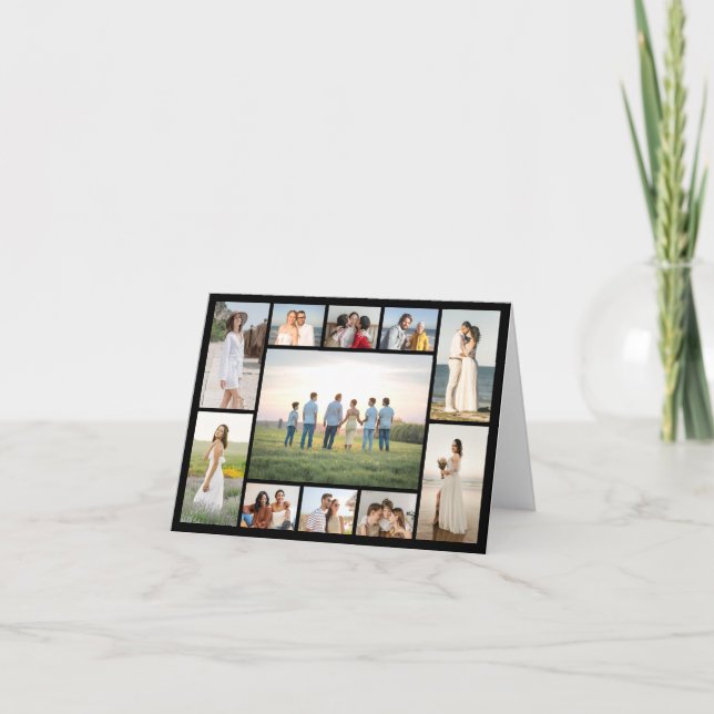 Create Your Own 11 Photo Collage  Anteckningskort (Framsida)