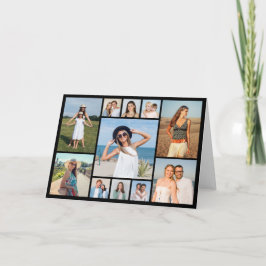 Create Your Own 11 Photo Collage Folded Kort