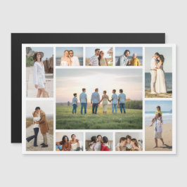 Create Your Own 11 Photo Collage Magnetic Card