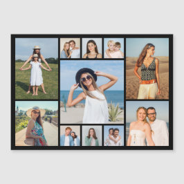 Create Your Own 11 Photo Collage Magnetic Card