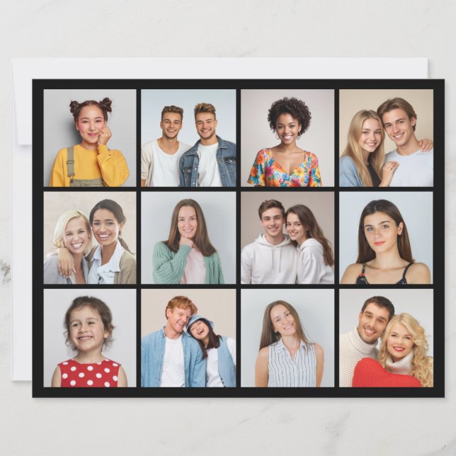 Create Your Own 12 Photo Collage Paper Sheet (Framsida)