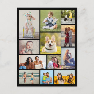 Create Your Own 12 Photo Collage Vykort