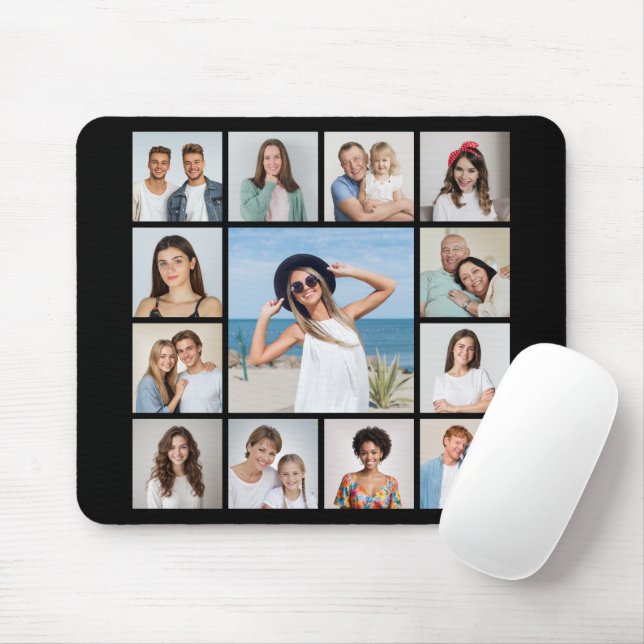 Create Your Own 13 Photo Collage Mouse Pad Musmatta (Med mus)