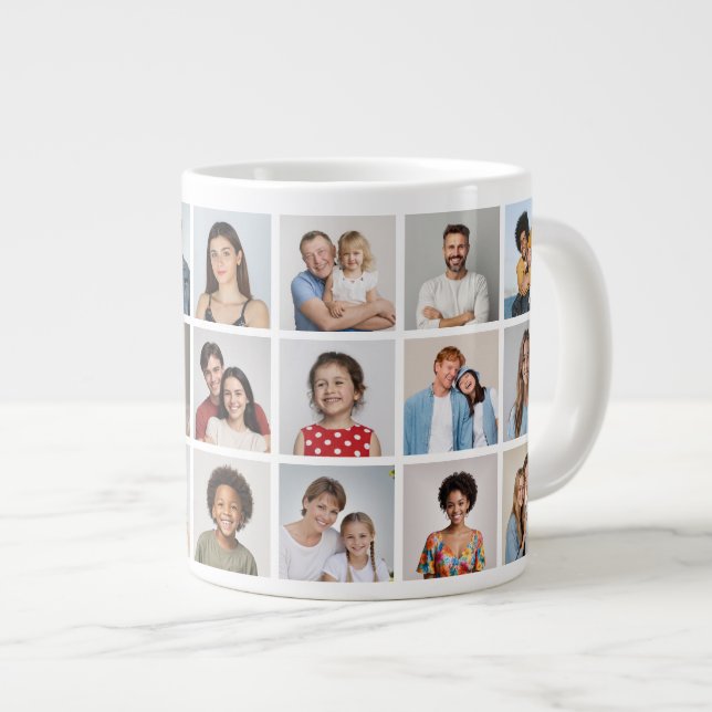 Create Your Own 21 Photo Collage  Jumbo Mugg (Framsida höger)